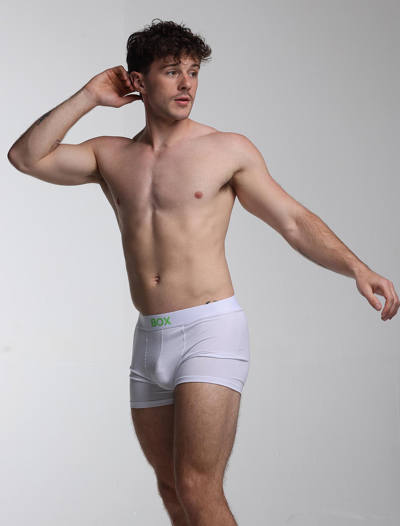 Colour Pop Boxers - White & Green