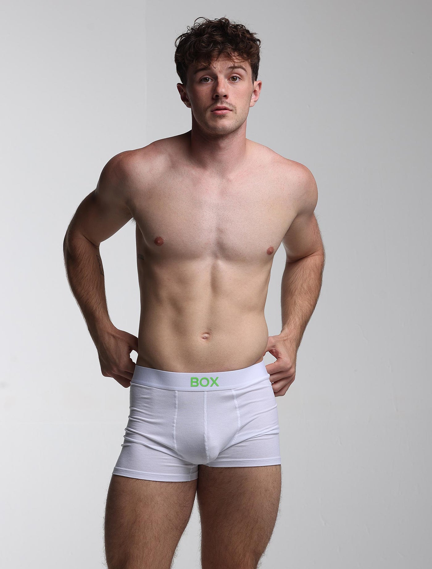 Colour Pop Boxers - White & Green