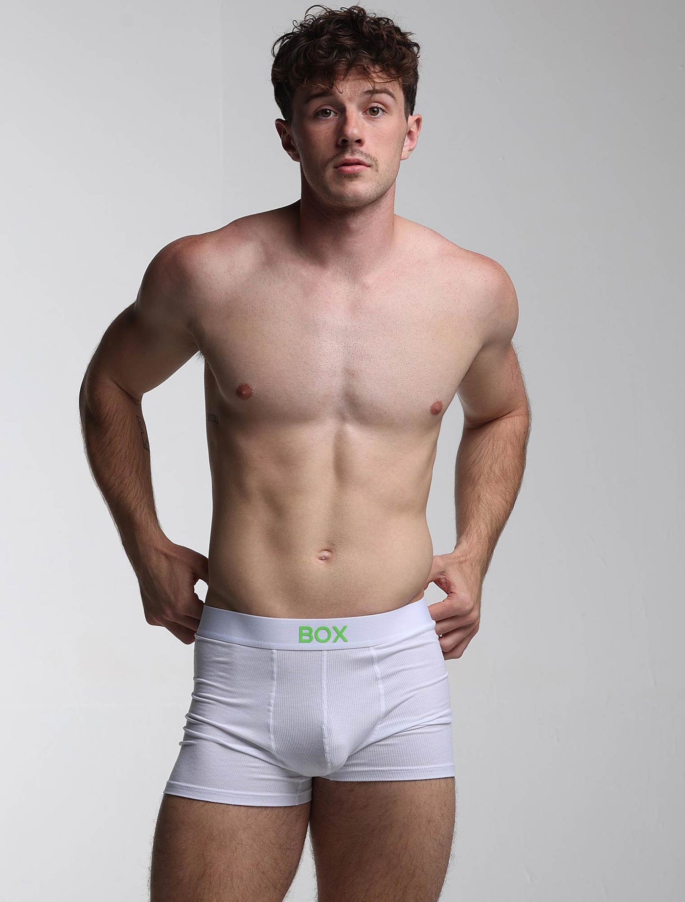 Colour Pop Boxers - White & Green