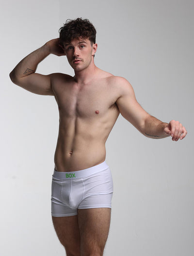 Colour Pop Boxers - White & Green