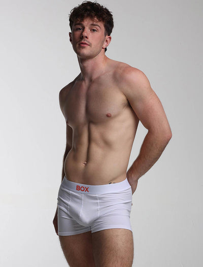 Colour Pop Boxers - White & Orange