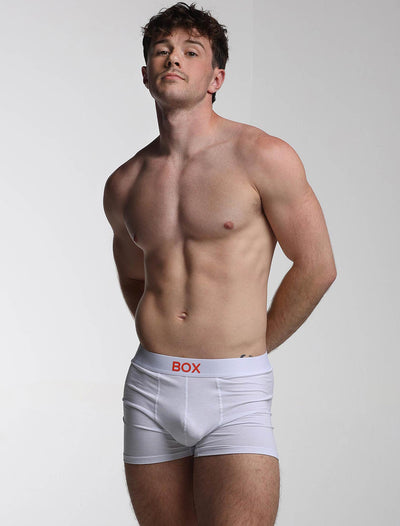 Colour Pop Boxers - White & Orange