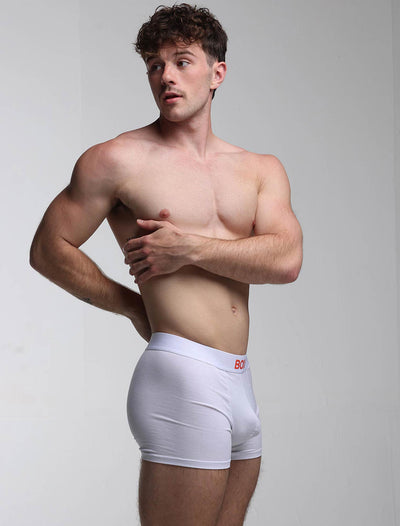 Colour Pop Boxers - White & Orange