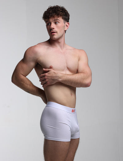 Colour Pop Boxers - White & Orange