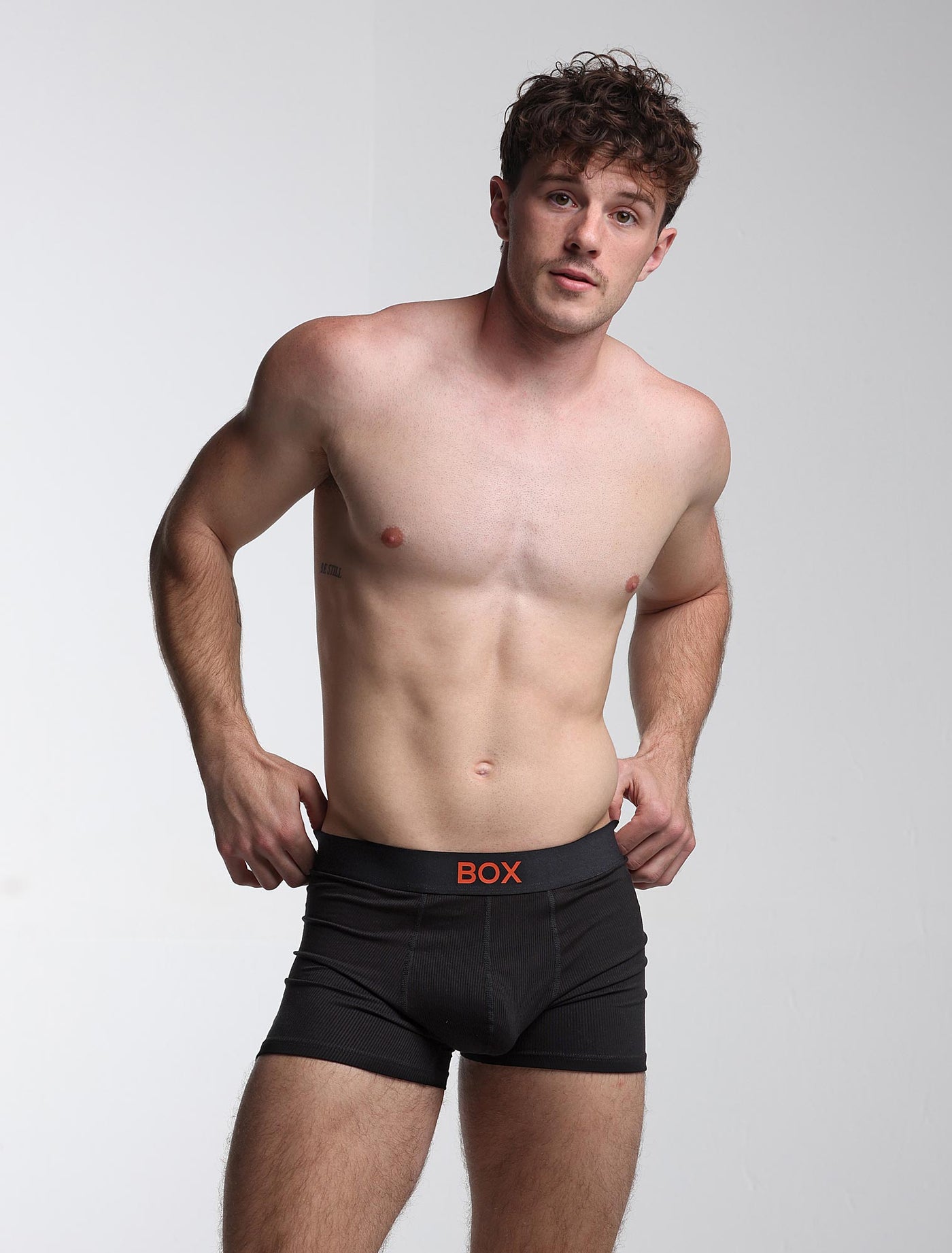 Colour Pop Boxers - Black & Orange