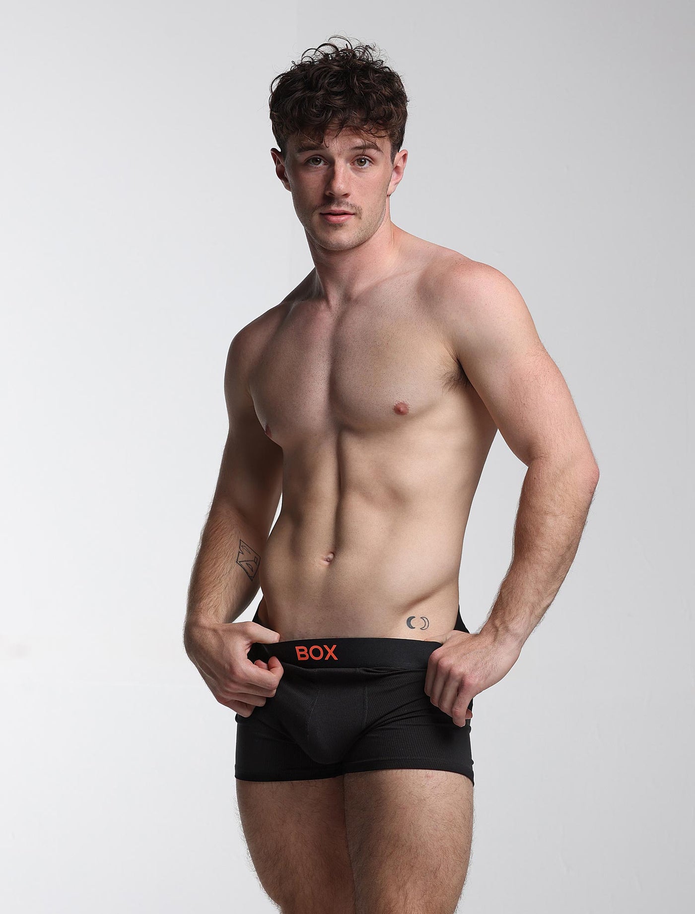 Colour Pop Boxers - Black & Orange