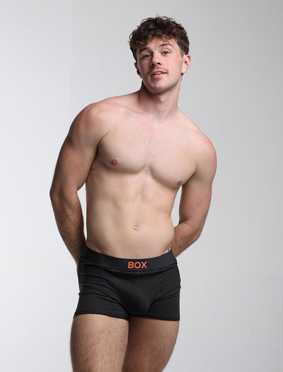 Colour Pop Boxers - Black & Orange