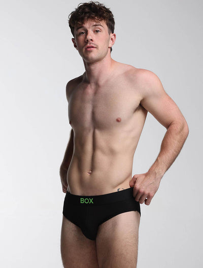 Colour Pop Briefs - Black & Green