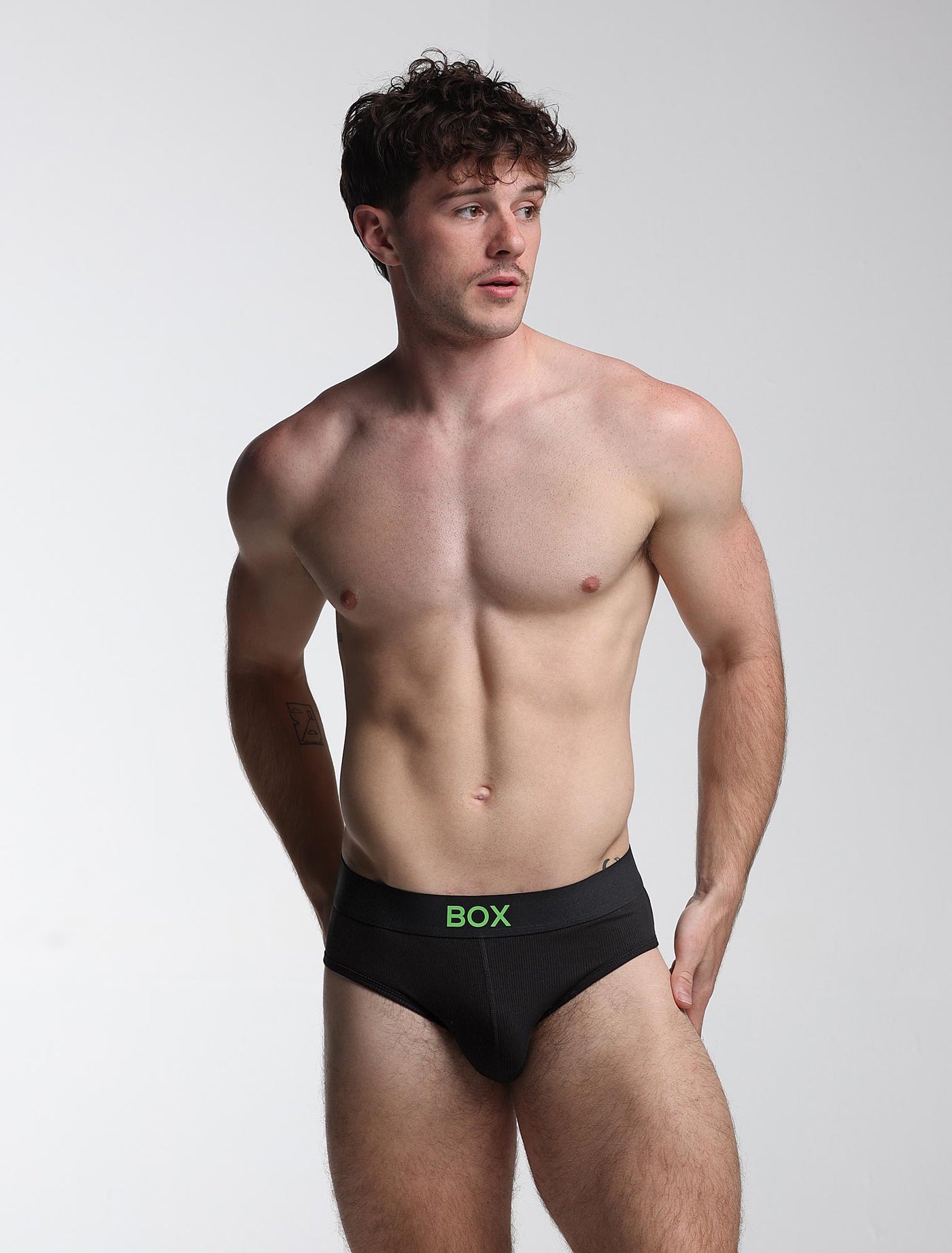 Colour Pop Briefs - Black & Green