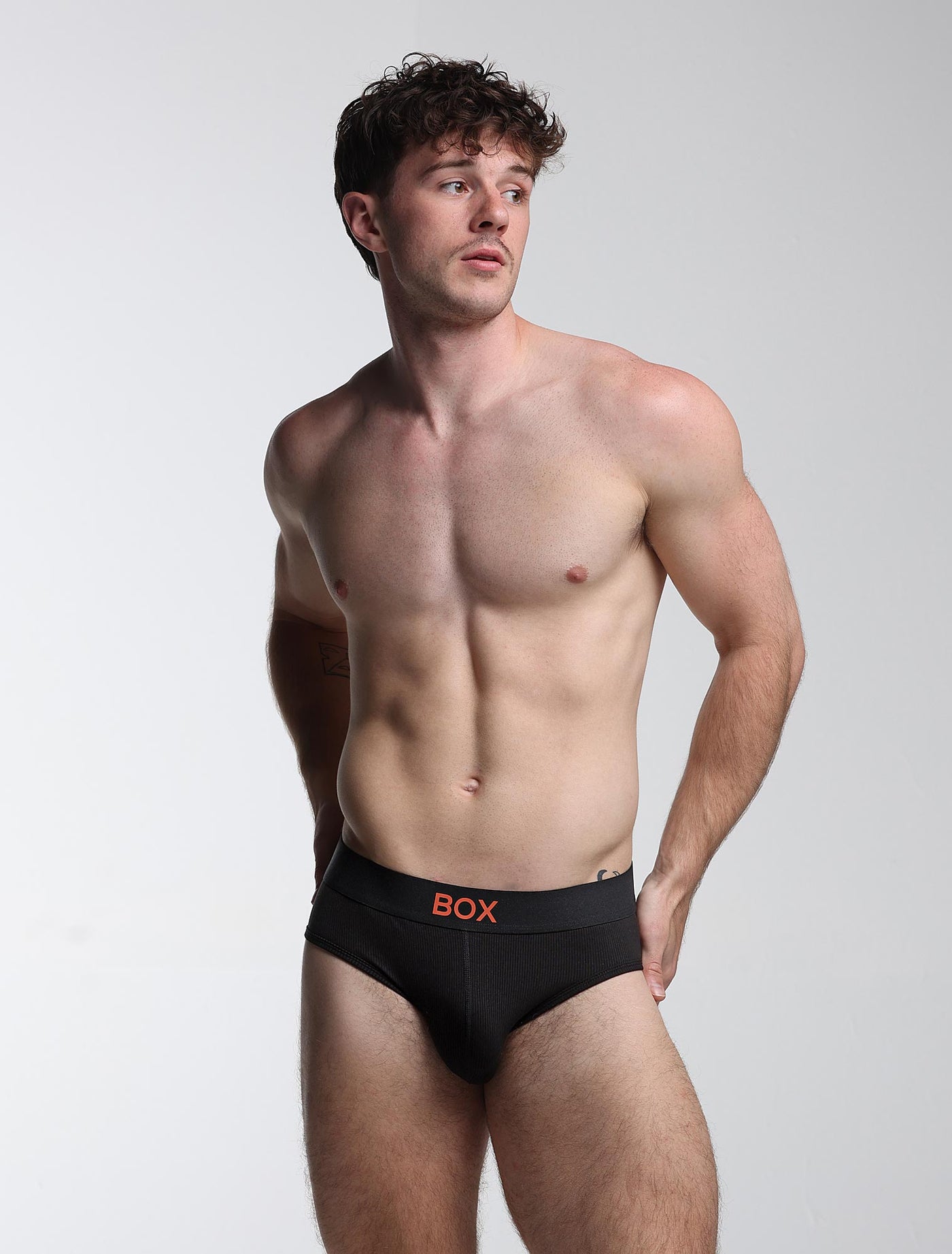 Colour Pop Briefs - Black & Orange