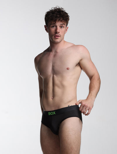 Colour Pop Briefs - Black & Green