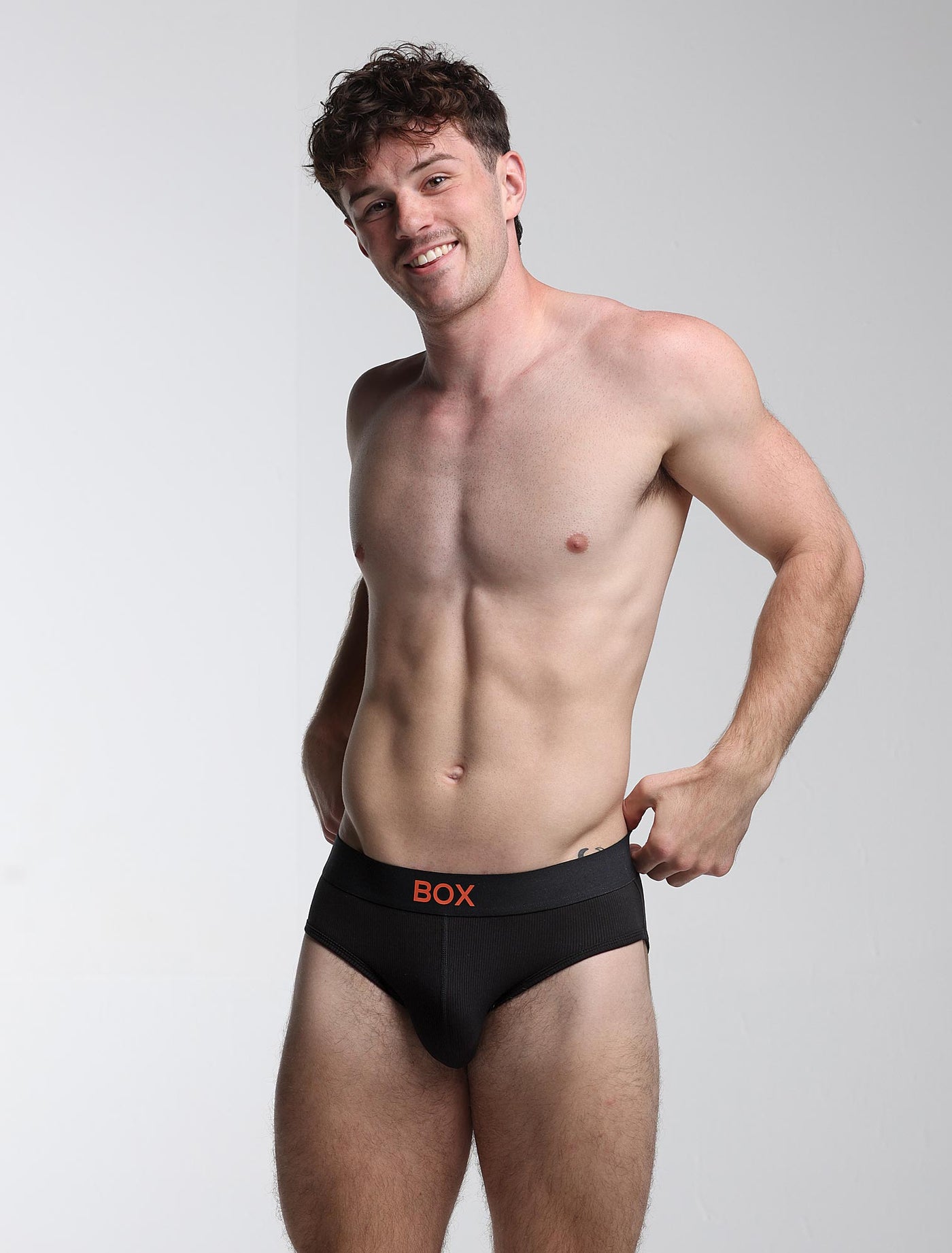 Colour Pop Briefs - Black & Orange