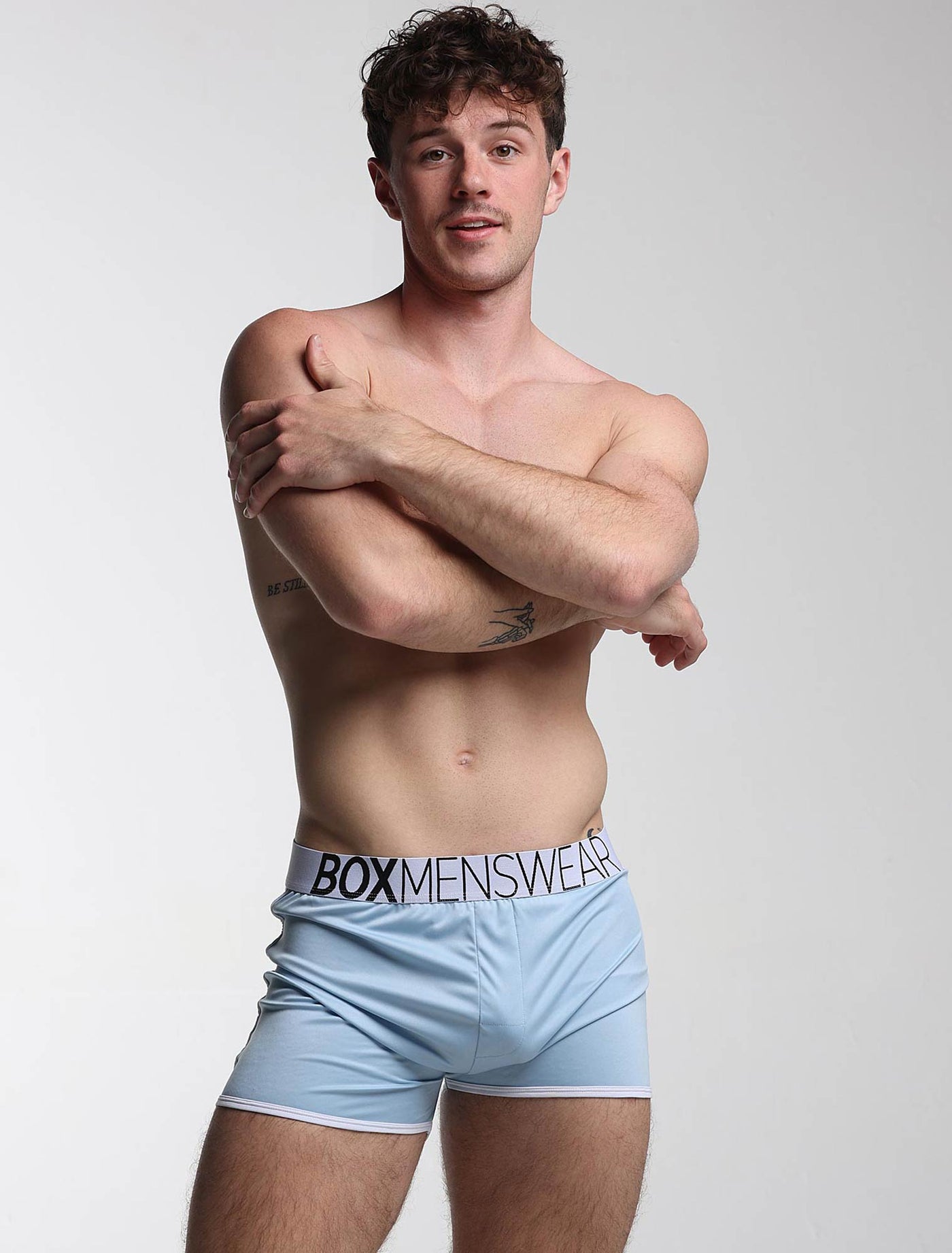 Mens Sports Loose Fit Boxers - Blue Collar