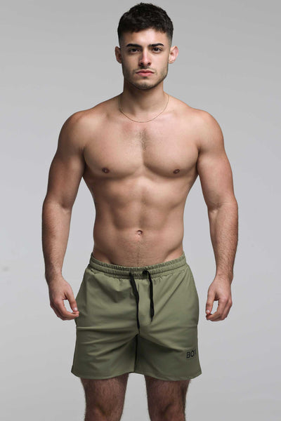 "The Fit" Sports Shorts - Combat Green