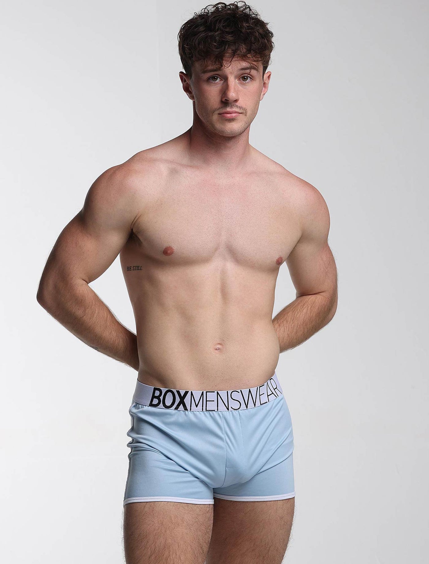 Mens Sports Loose Fit Boxers - Blue Collar