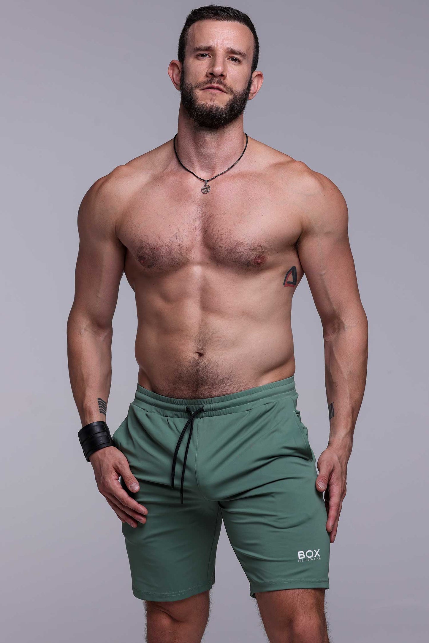 Active Panelled Sports Shorts - Green - boxmenswear - {{variant_title}}