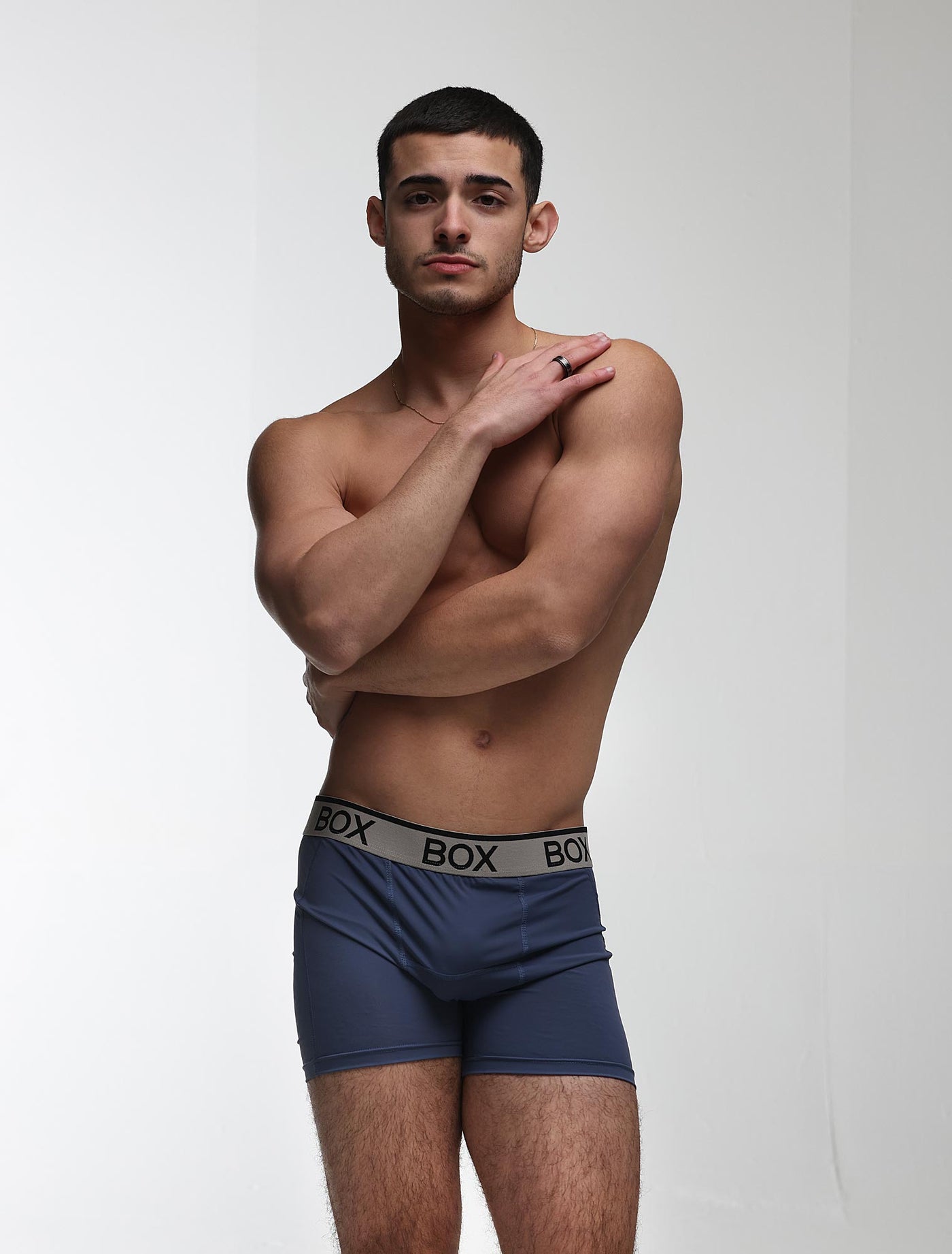 Mens Sports Boxers - Velocity Blue
