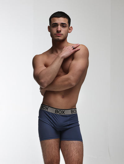 Mens Sports Boxers - Velocity Blue
