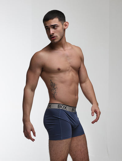Mens Sports Boxers - Velocity Blue