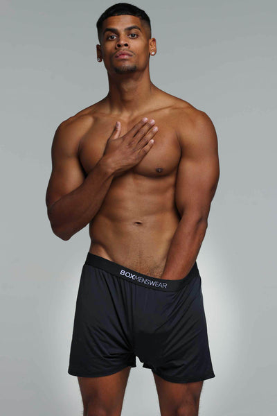 Silky Seamless Lounge Shorts - Black