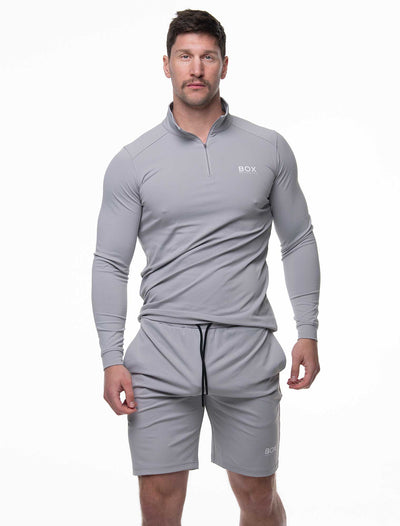 Active Panelled Sports Shorts - Grey