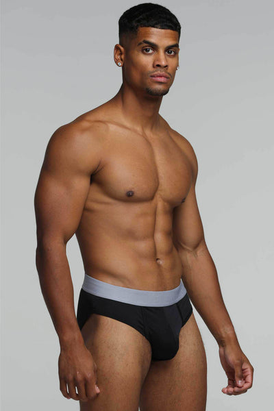 Mesh Panel Briefs - Midnight Milan