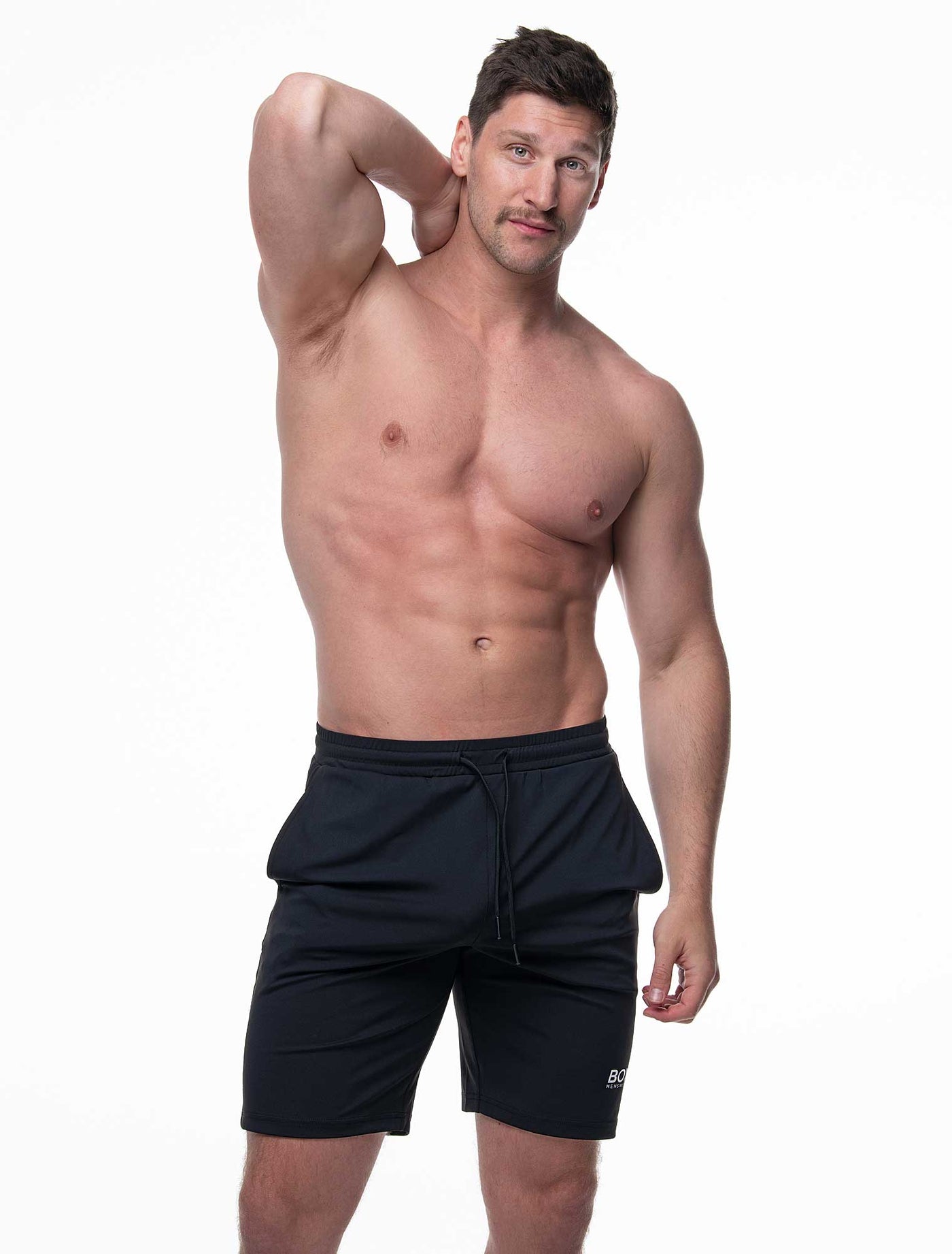 Active Panelled Sports Shorts - Black