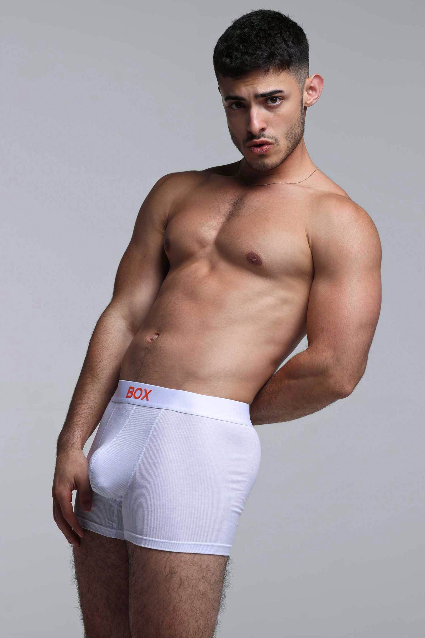 Colour Pop Boxers - White & Orange