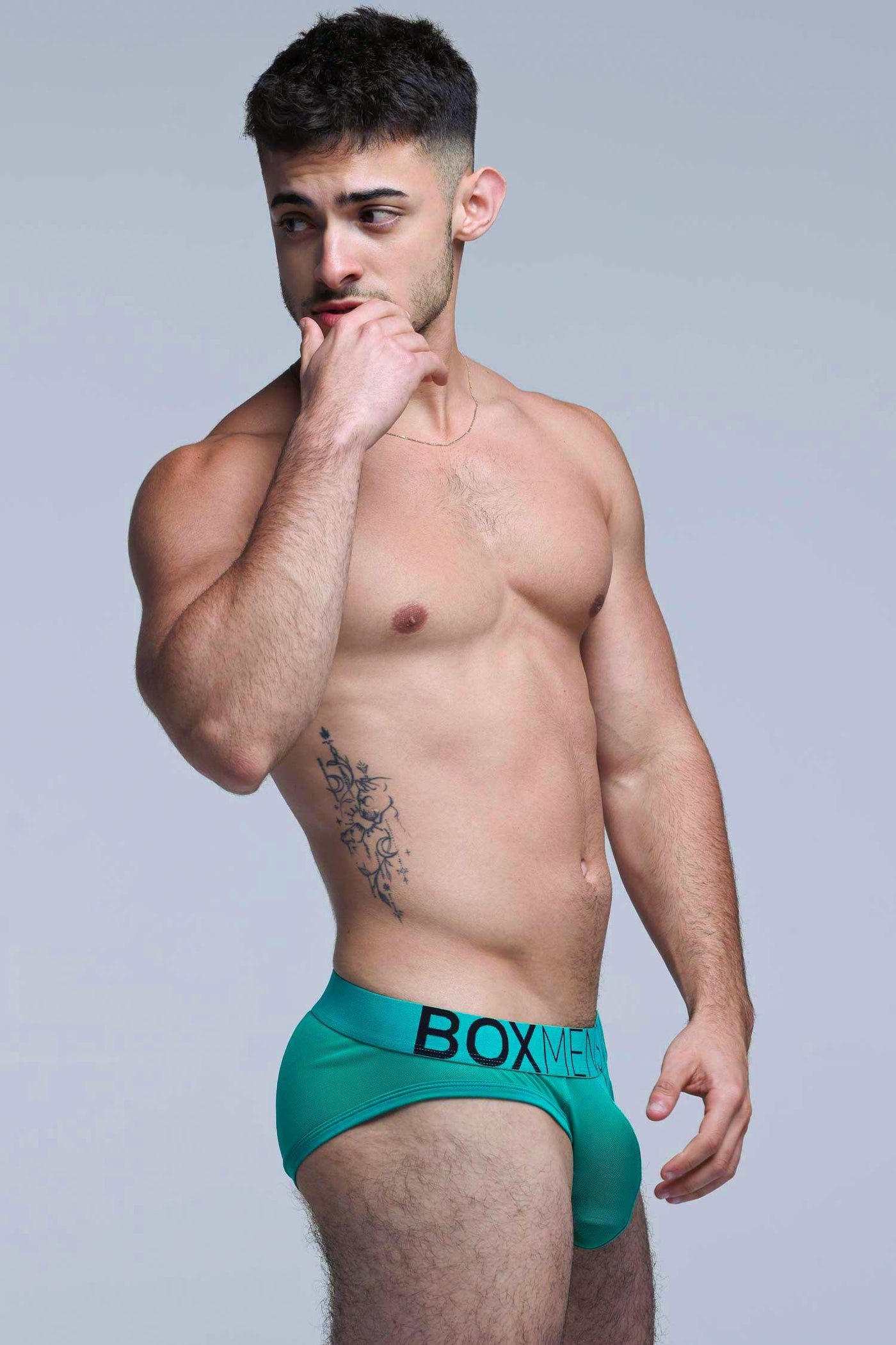 All Over Mesh Briefs - Lucky Lad Green