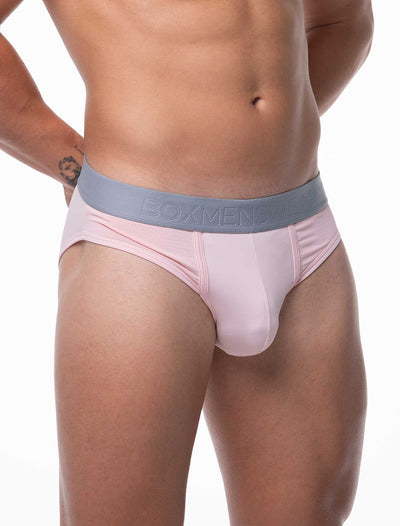 Mesh Panel Briefs - Peninsula Peach