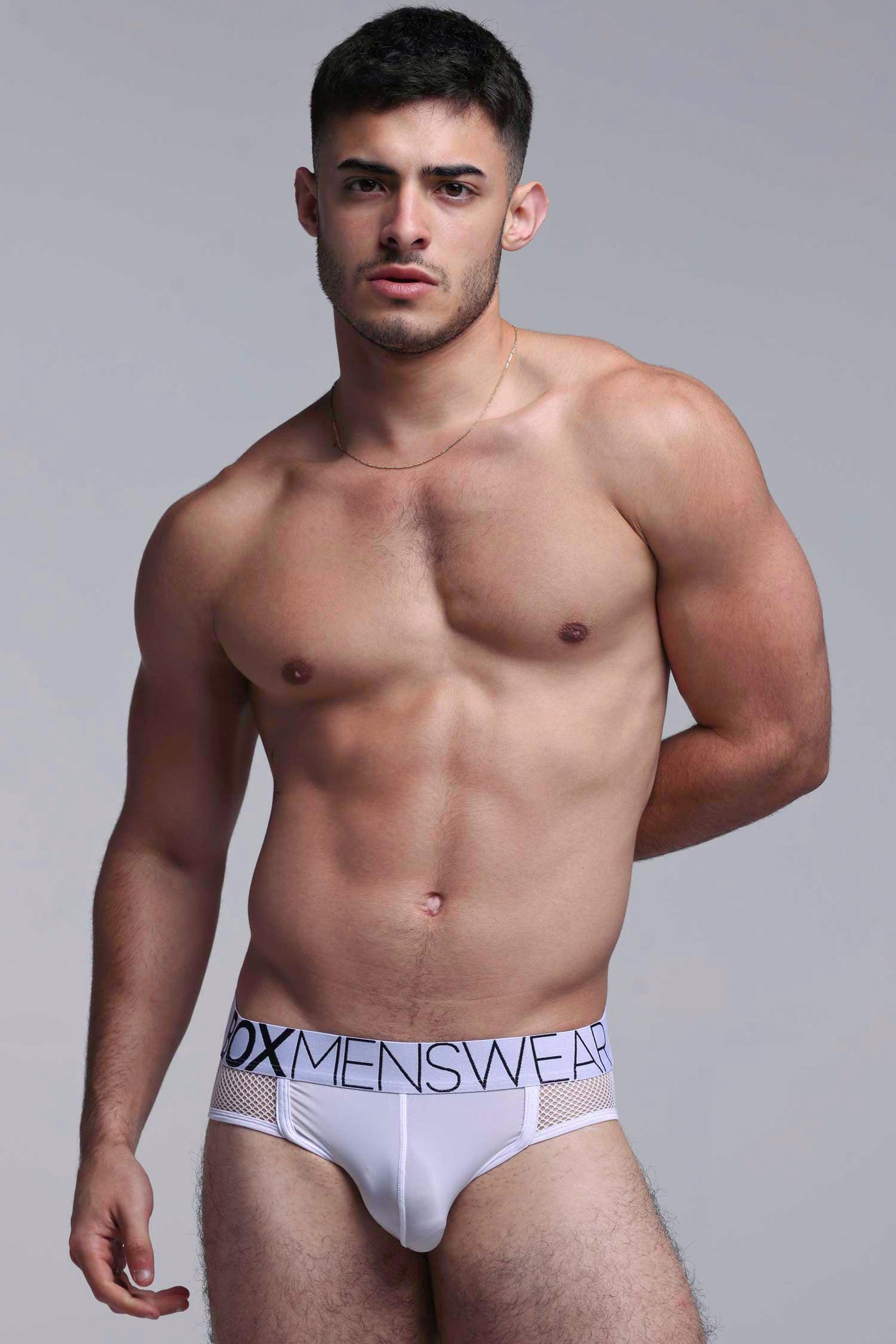 Totally Transparent Varsity Mesh Jockstrap - White