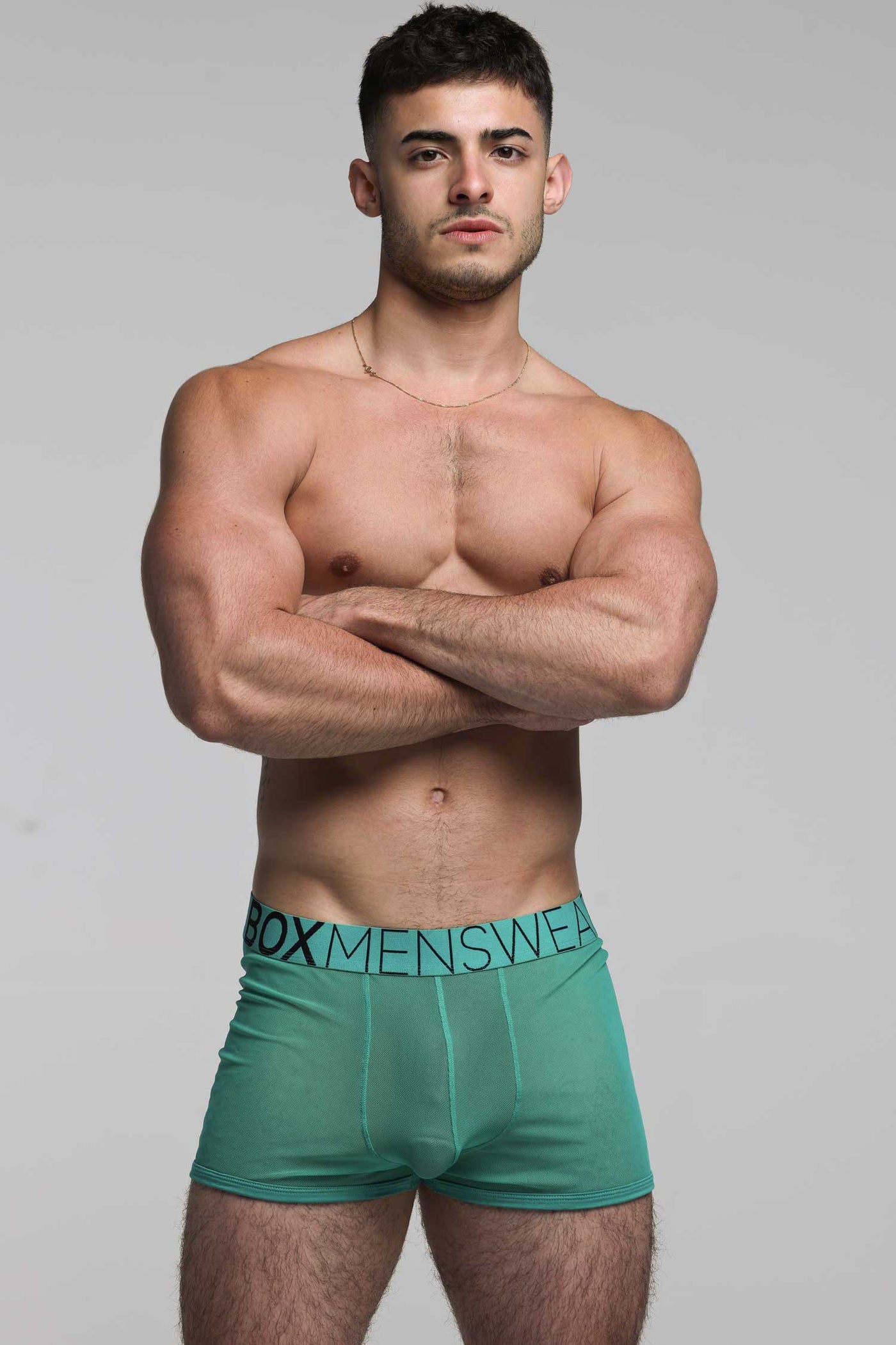 All Over Mesh Boxers - Lucky Lad Green