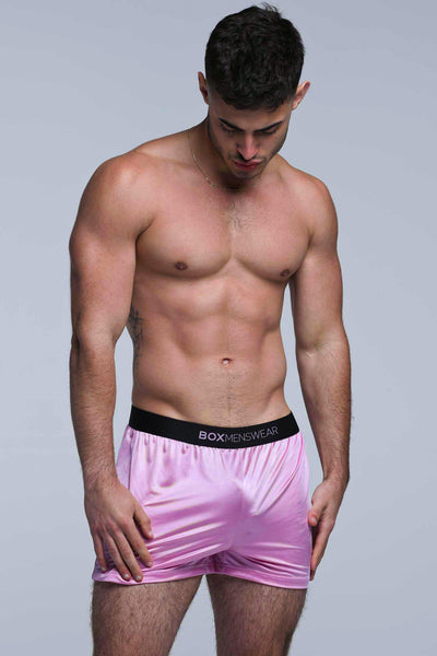 Satin Boxers - Pink Tease