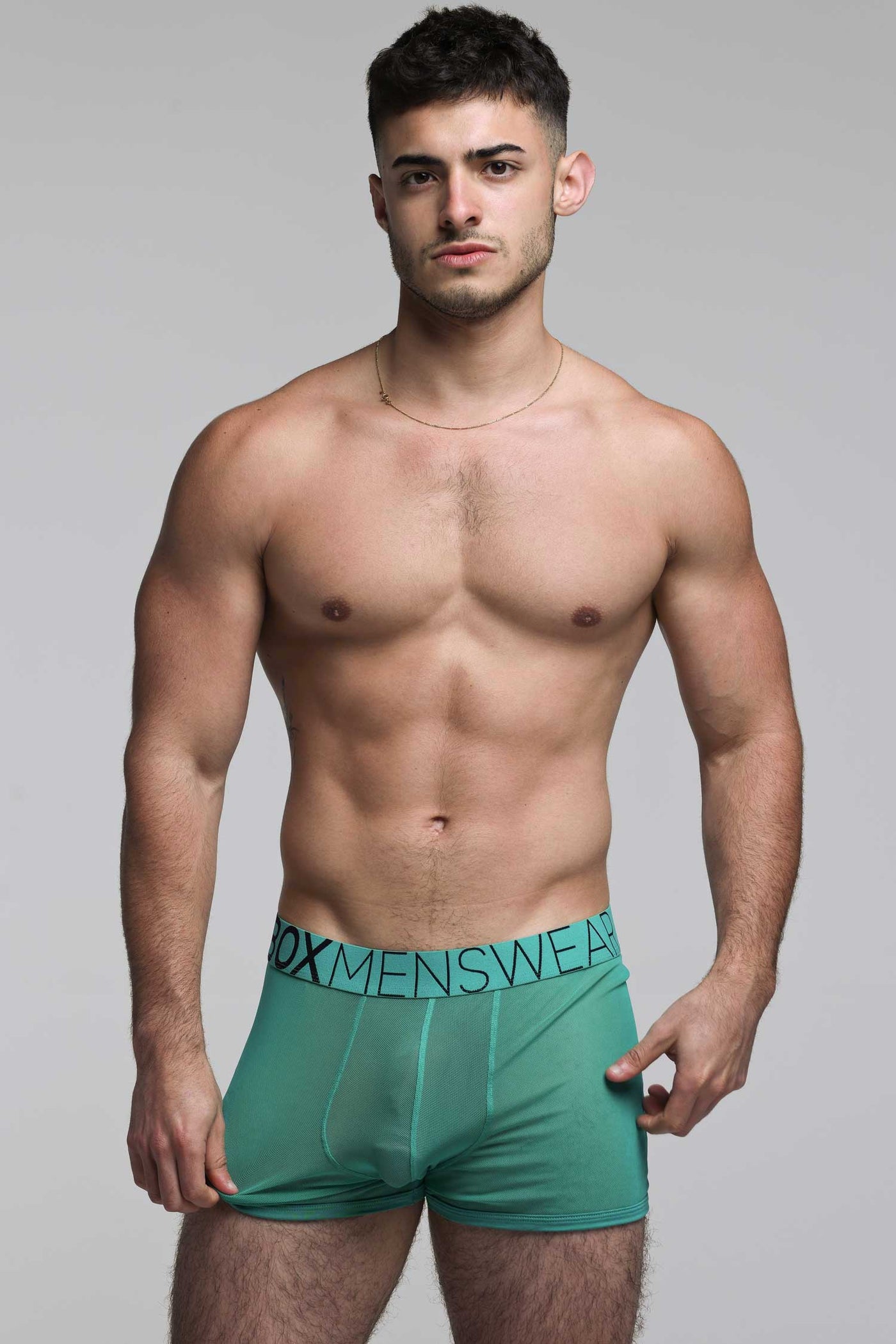 All Over Mesh Boxers - Lucky Lad Green