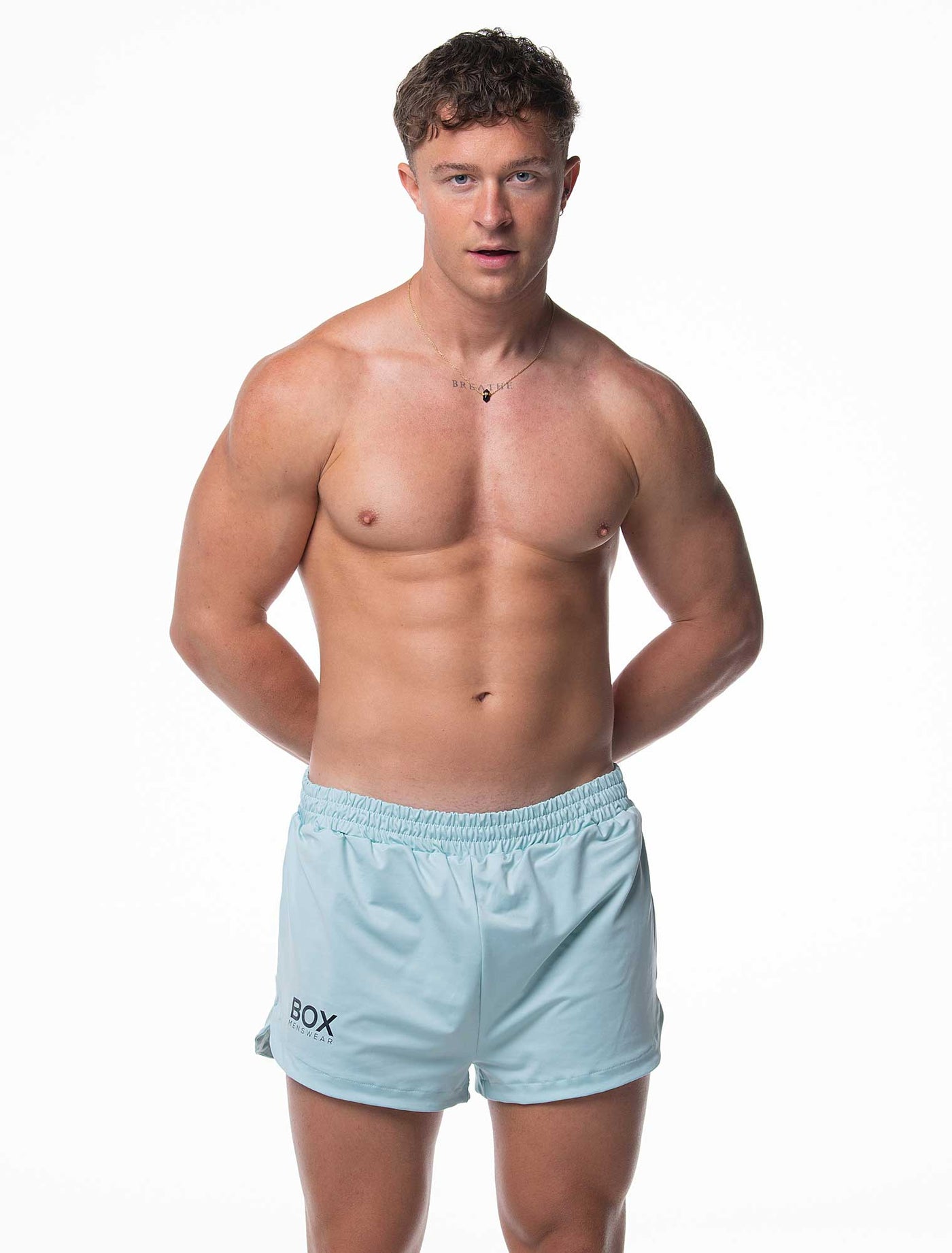 Compound Jock Shorts - Aqua