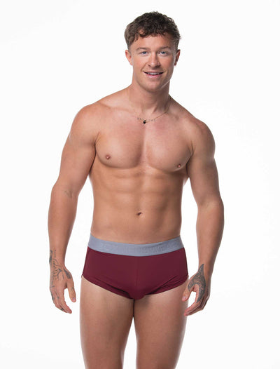 LuxLite Boxers - Burgundy Breeze