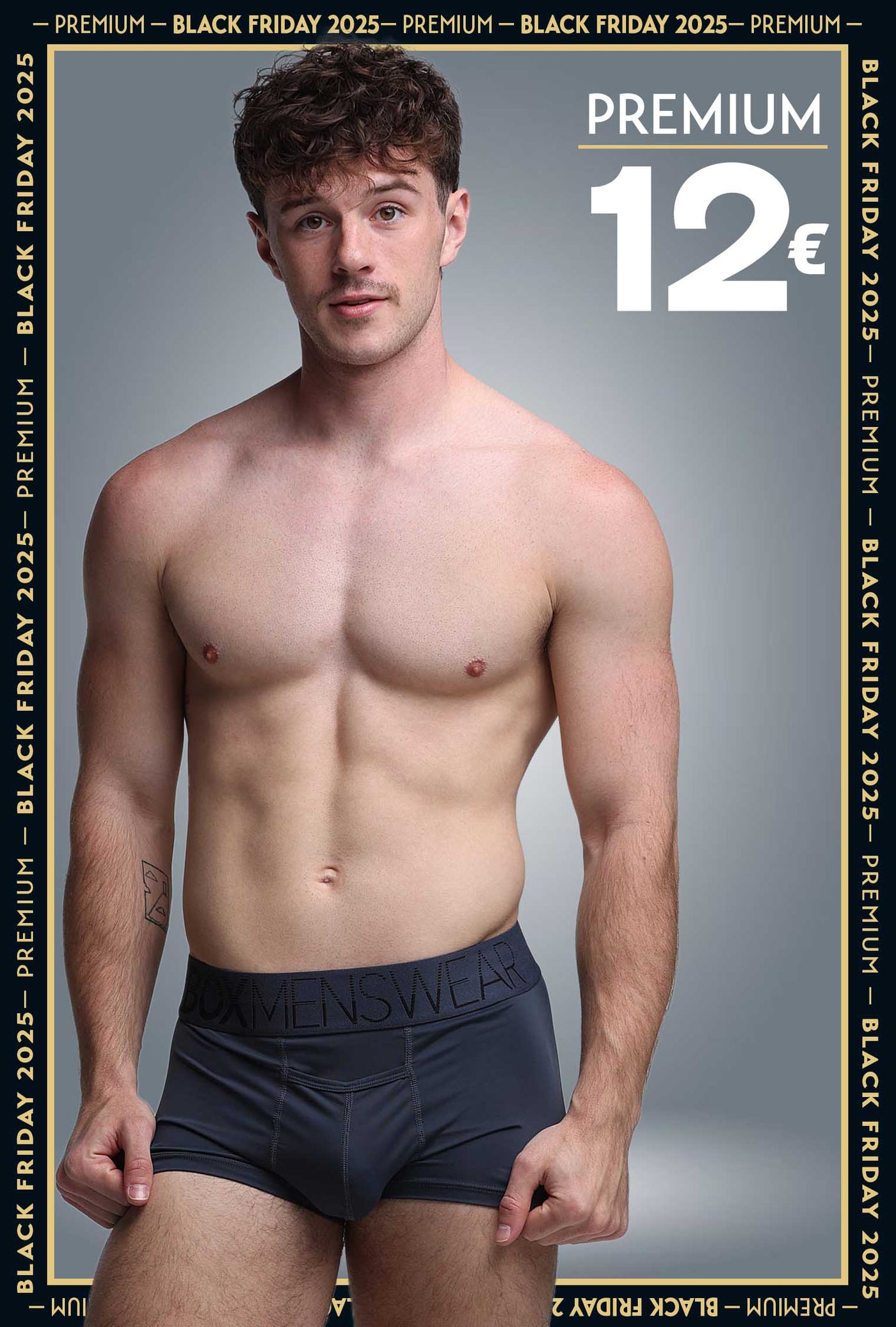 Mens Arched Keyhole Boxers - Nautical Nightfall