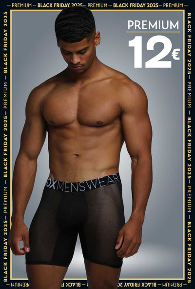 King Fit Mesh Panel - Transparent Crotch: Black