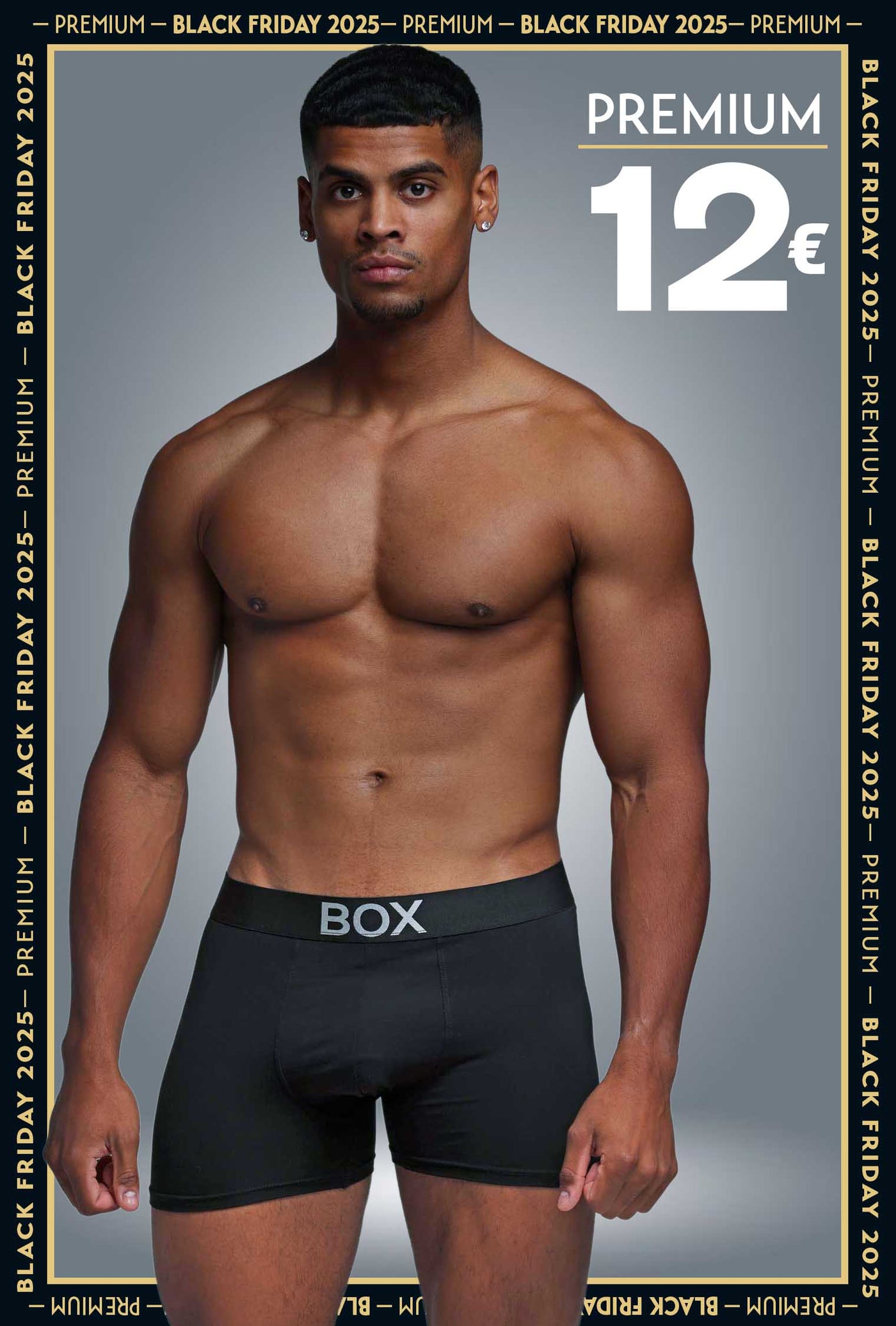 Metallic Modal Boxers - Black & Silver