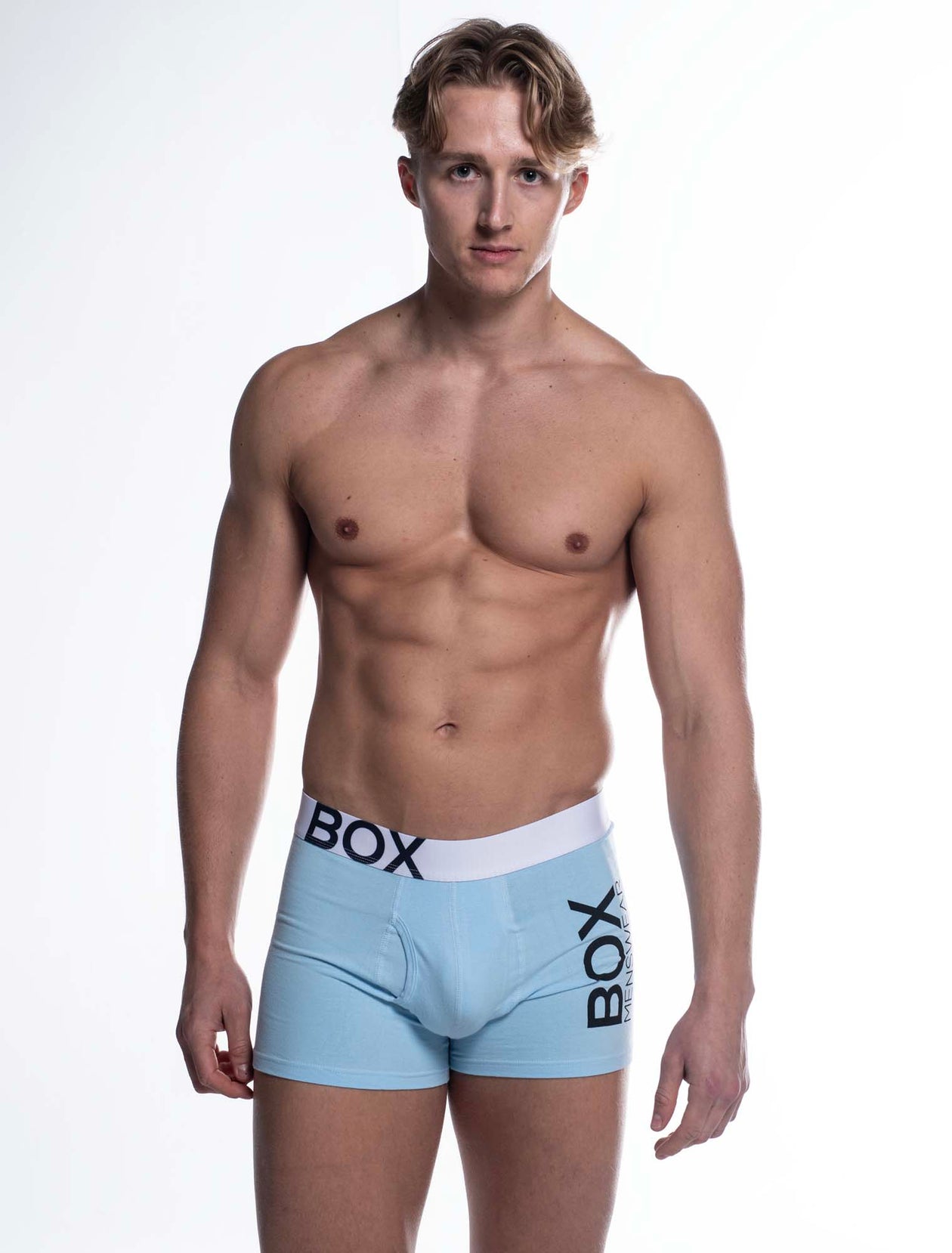 Cleocotton Mens Boxer-H.Blue-Small at  Men's Clothing store