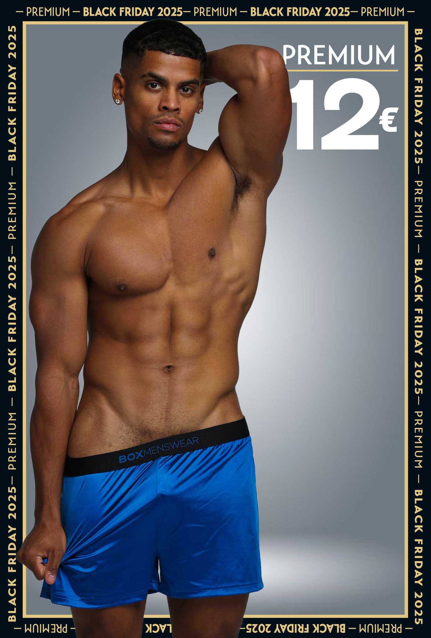 Satin Boxers - Midnight Navy