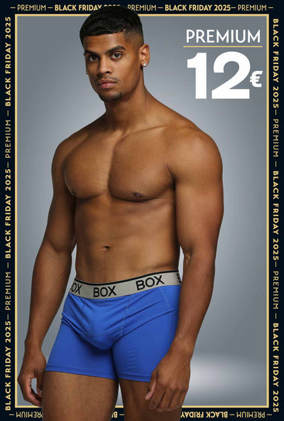 Mens Sports Boxers - Turbo Blue