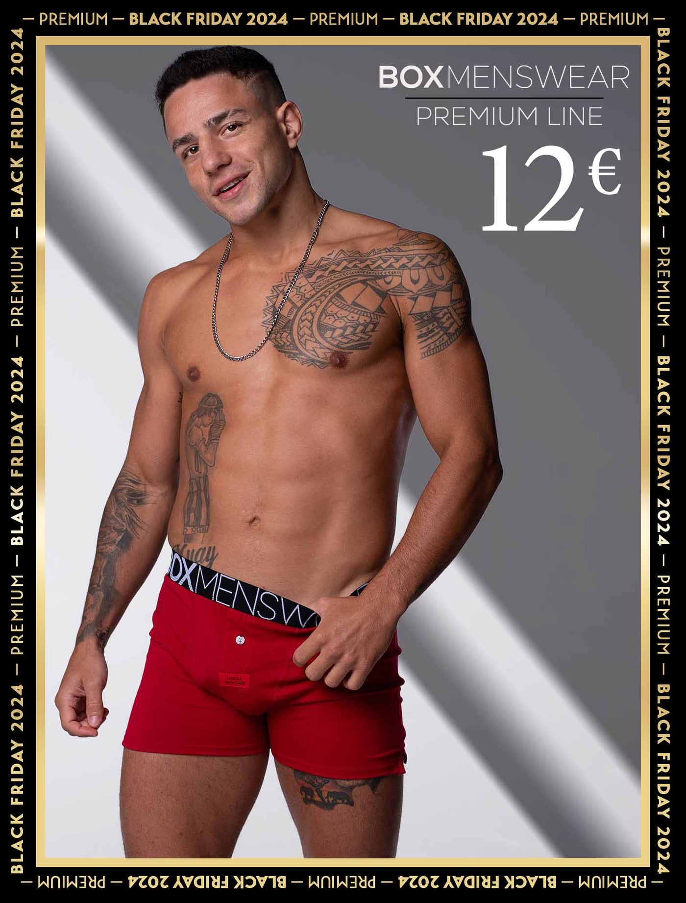 Button-up Boxers - Rouge Moi