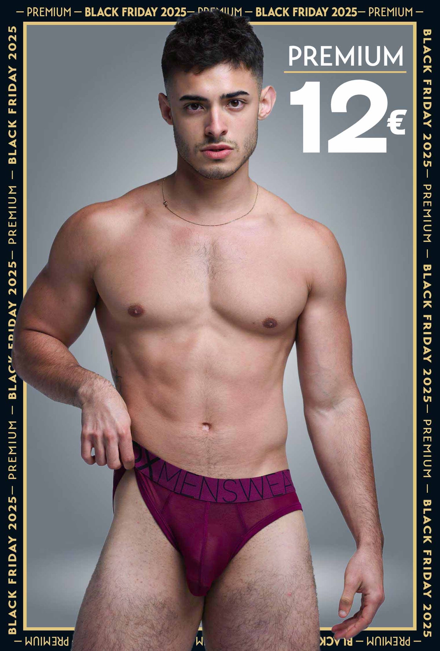 All Over Mesh Briefs - Cherry Crush