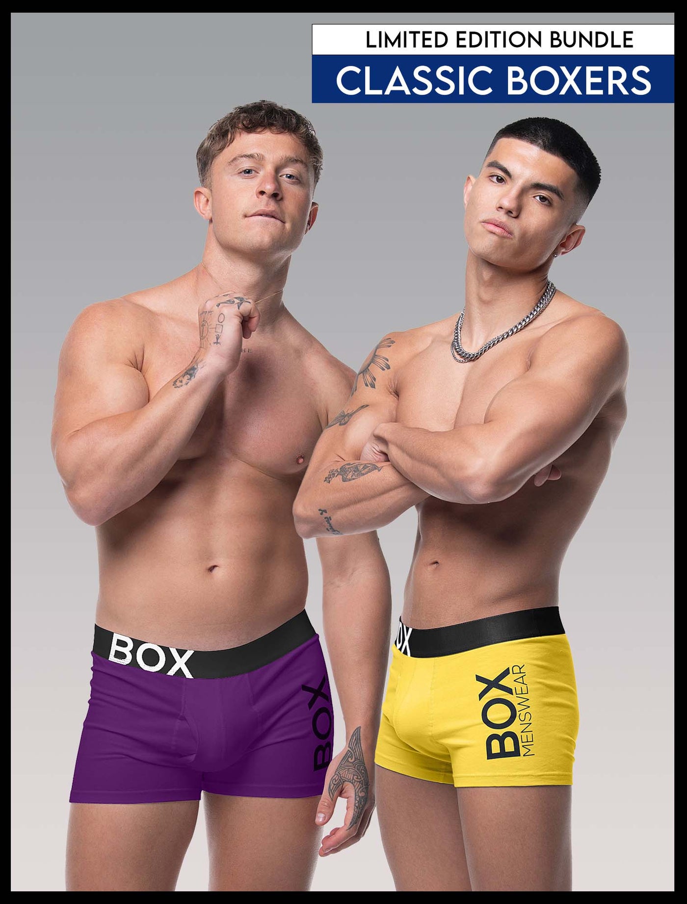 Limited Edition Boxers Bundle - Purple and Yellow - boxmenswear - {{variant_title}}