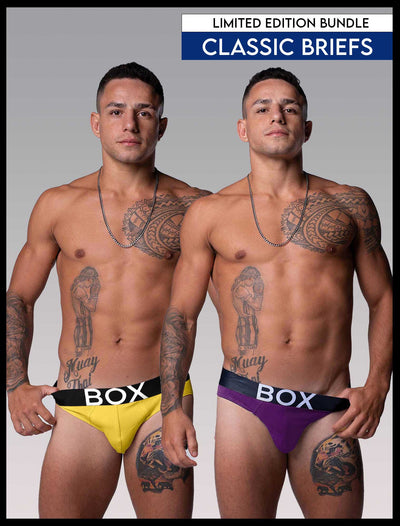 Limited Edition Briefs Bundle - Purple and Yellow - boxmenswear - {{variant_title}}