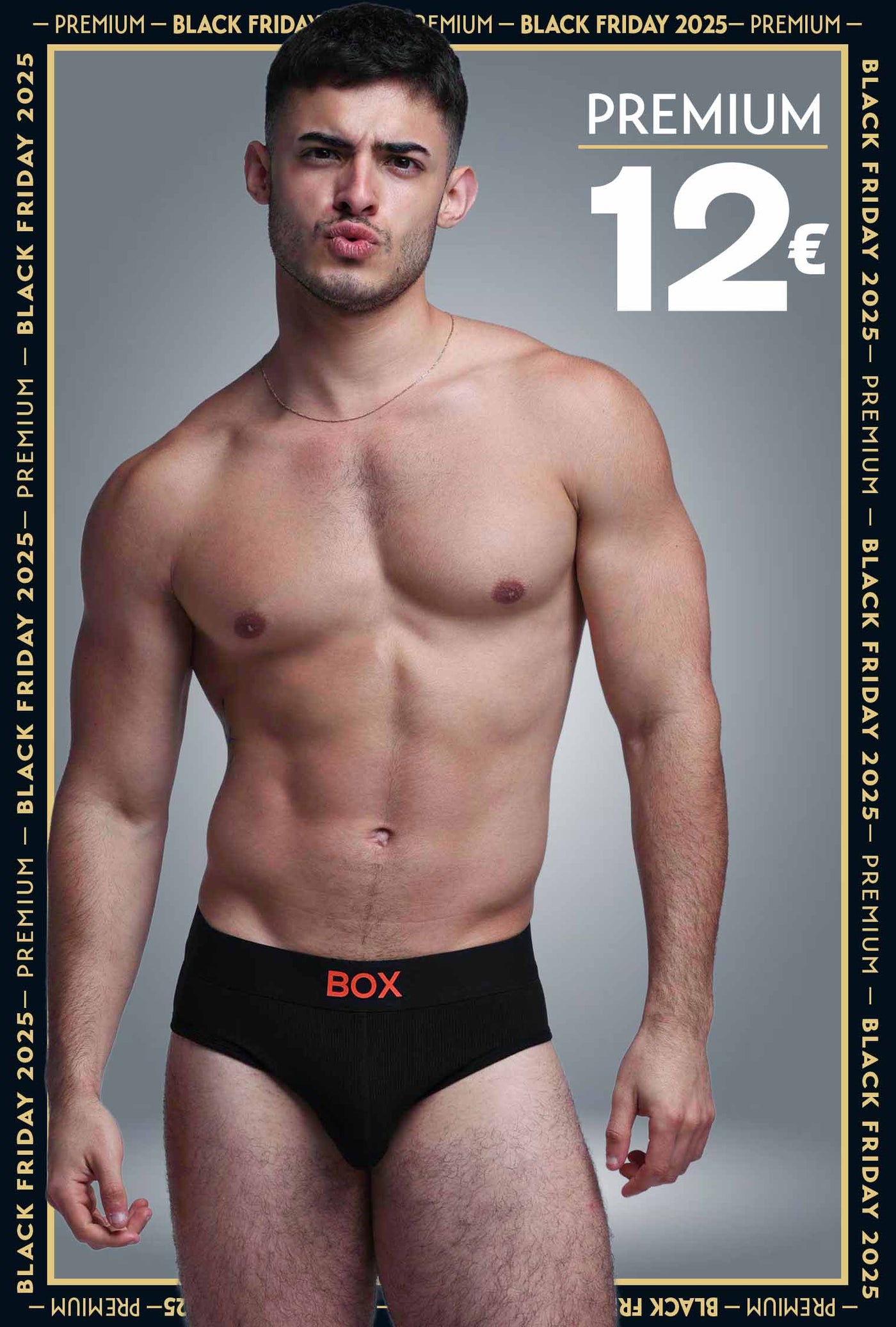 Colour Pop Briefs - Black & Orange