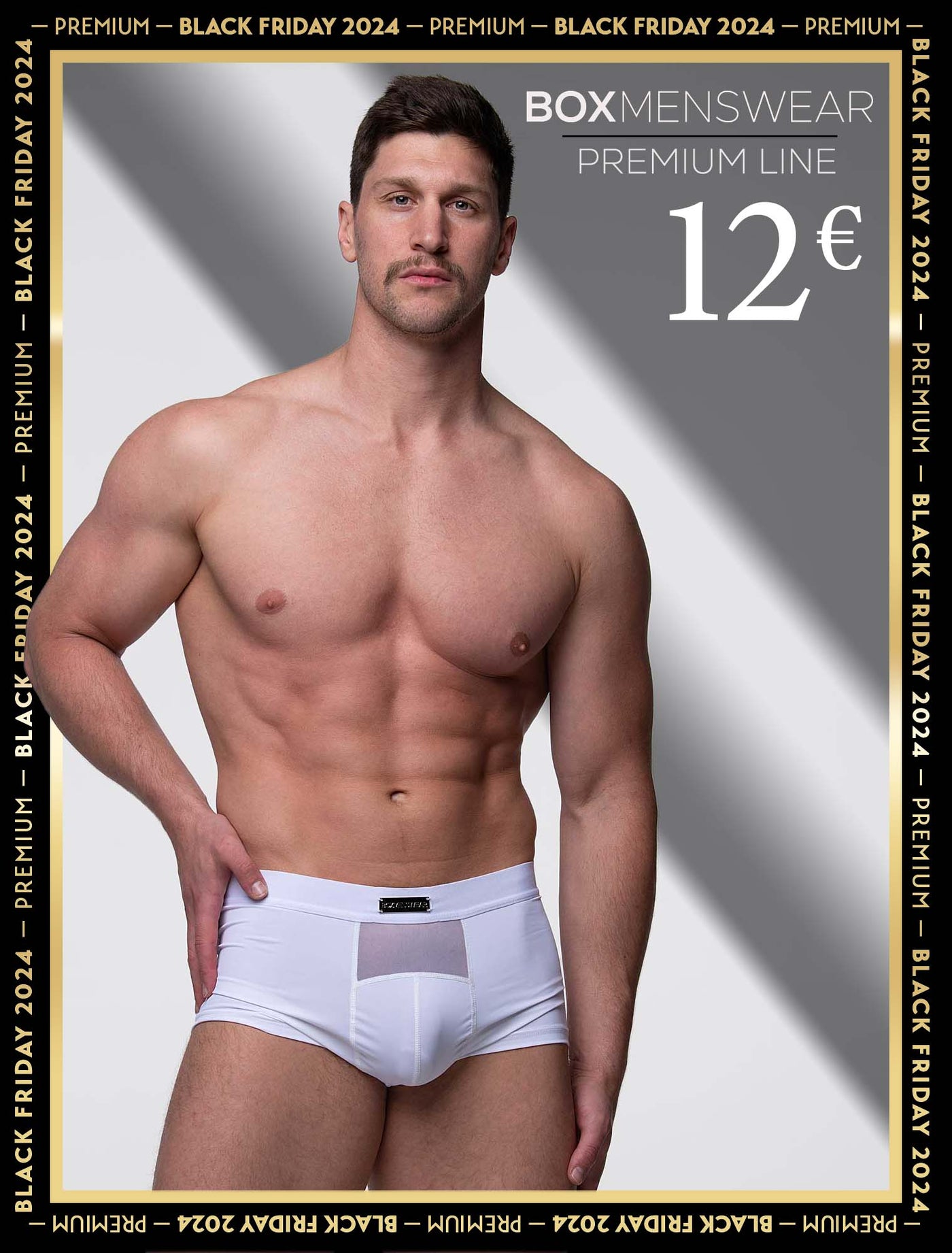 Mens Curved Mesh Boxers - White