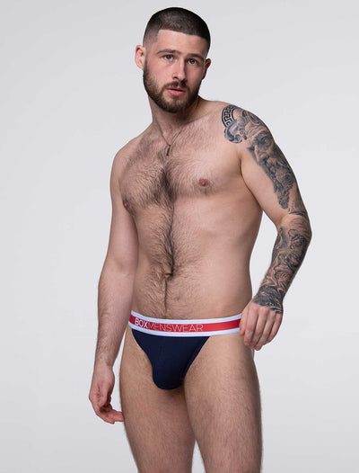 '90s Knit Jockstrap - Dallas Navy