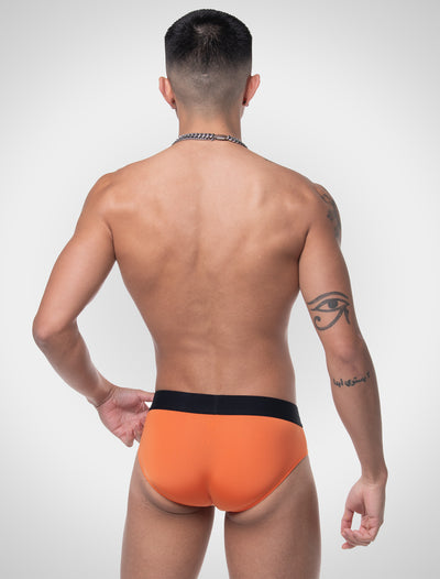 Prince Fit Briefs - Orange & Black